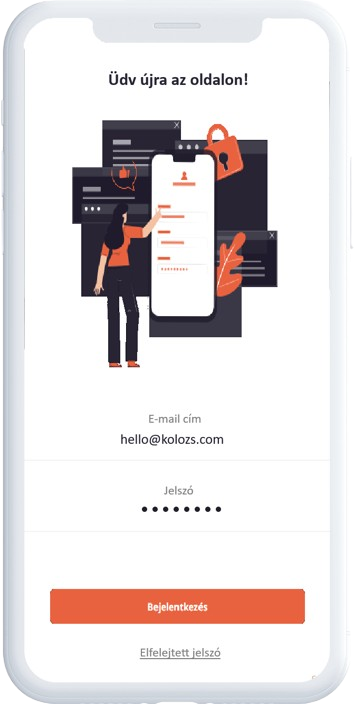 Mobil dashboard – saját fejlesztés